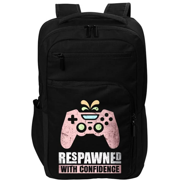 Respawned With Confidence Gift Impact Tech Backpack