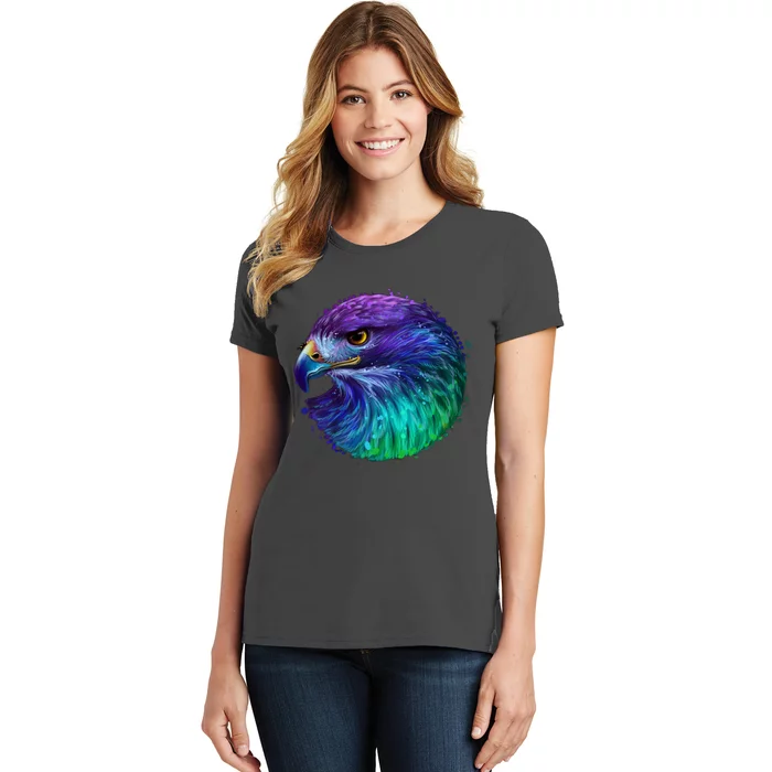 Realistic Water Colored Eagle Women's T-Shirt