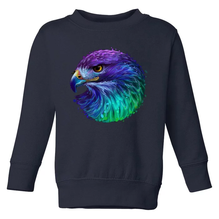 Realistic Water Colored Eagle Toddler Sweatshirt