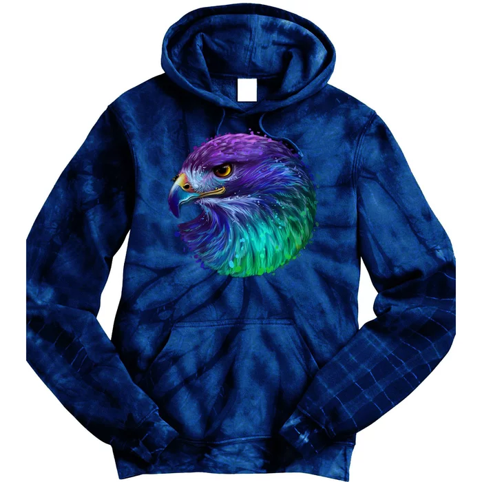 Realistic Water Colored Eagle Tie Dye Hoodie