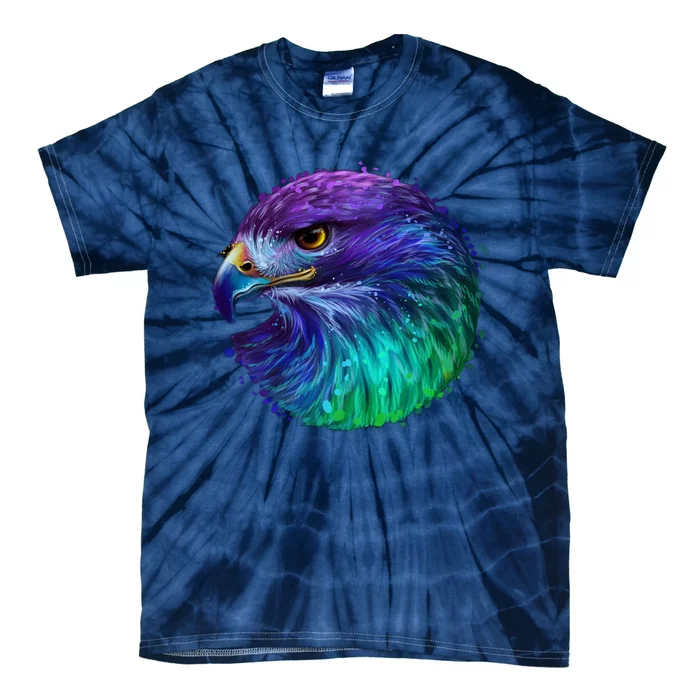 Realistic Water Colored Eagle Tie-Dye T-Shirt