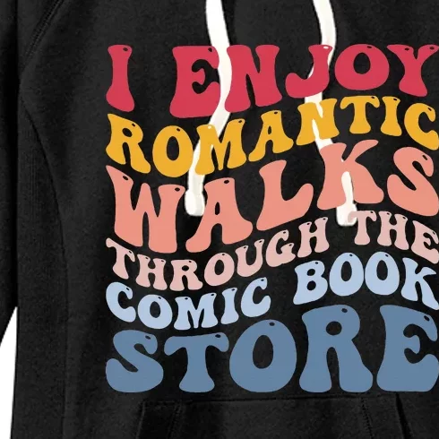 Romantic Walks Comic Book Store Women's Fleece Hoodie