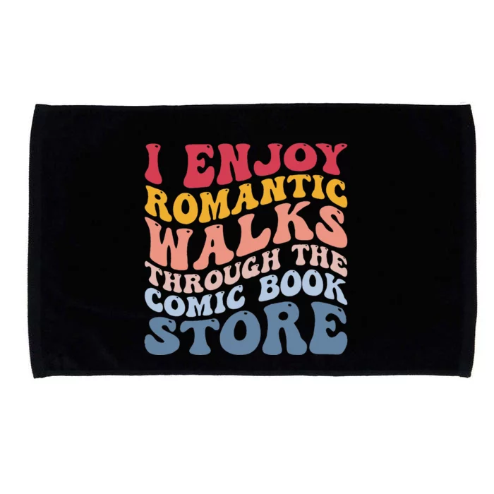 Romantic Walks Comic Book Store Microfiber Hand Towel