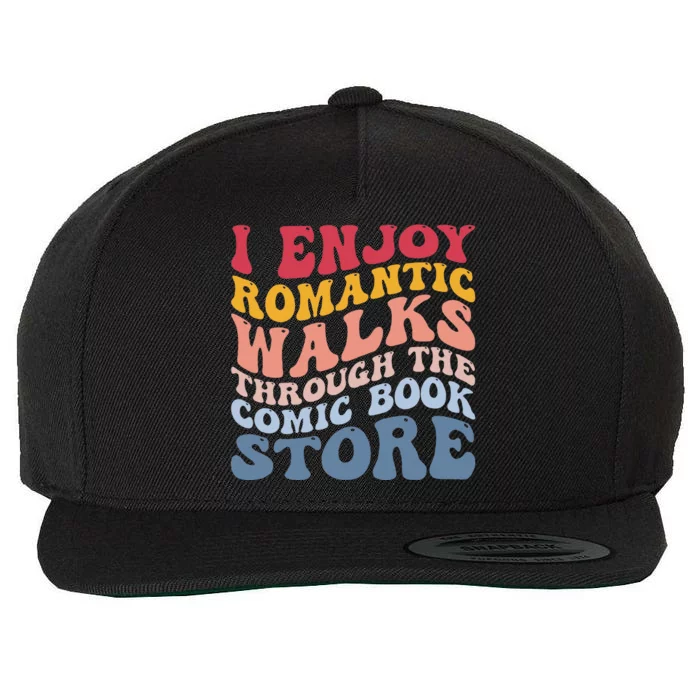 Romantic Walks Comic Book Store Wool Snapback Cap