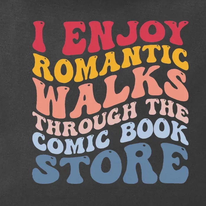 Romantic Walks Comic Book Store Zip Tote Bag