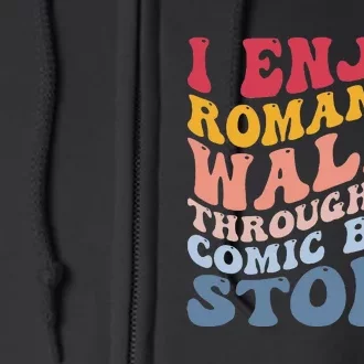 Romantic Walks Comic Book Store Full Zip Hoodie