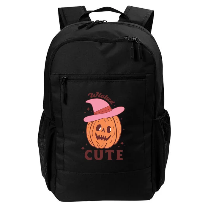 Retro Wicked Cute Funny Pumpkin Gift Daily Commute Backpack