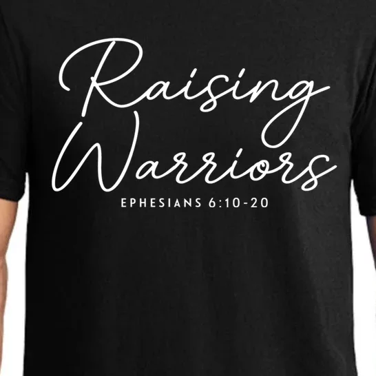 Raising Warriors Christian Bible Verse Religious Baptism Pajama Set