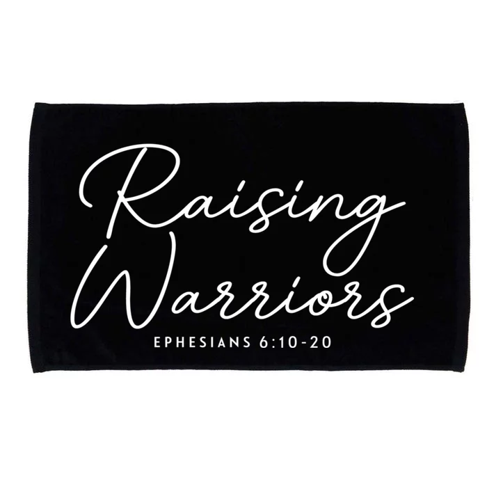 Raising Warriors Christian Bible Verse Religious Baptism Microfiber Hand Towel