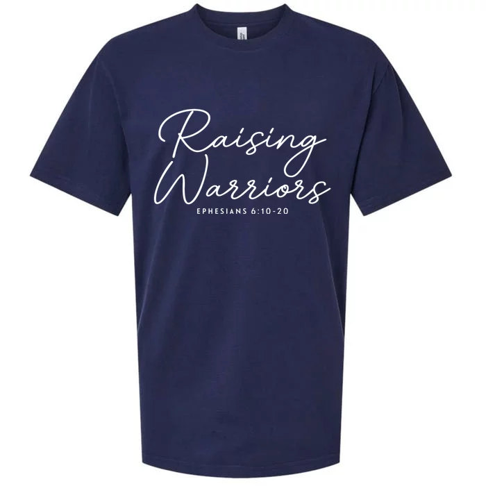 Raising Warriors Christian Bible Verse Religious Baptism Sueded Cloud Jersey T-Shirt