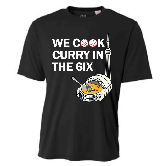 Raptors We Cook Curry In The 6ix Cooling Performance Crew T-Shirt