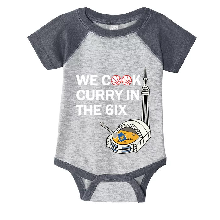 Raptors We Cook Curry In The 6ix Infant Baby Jersey Bodysuit