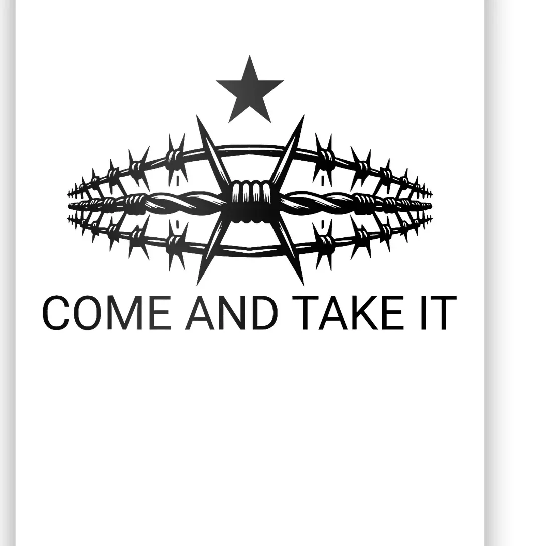 Razor Wire Come And Take It Supreme Court Texas Border 2024 Poster