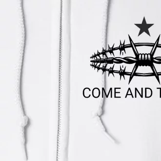 Razor Wire Come And Take It Supreme Court Texas Border 2024 Full Zip Hoodie