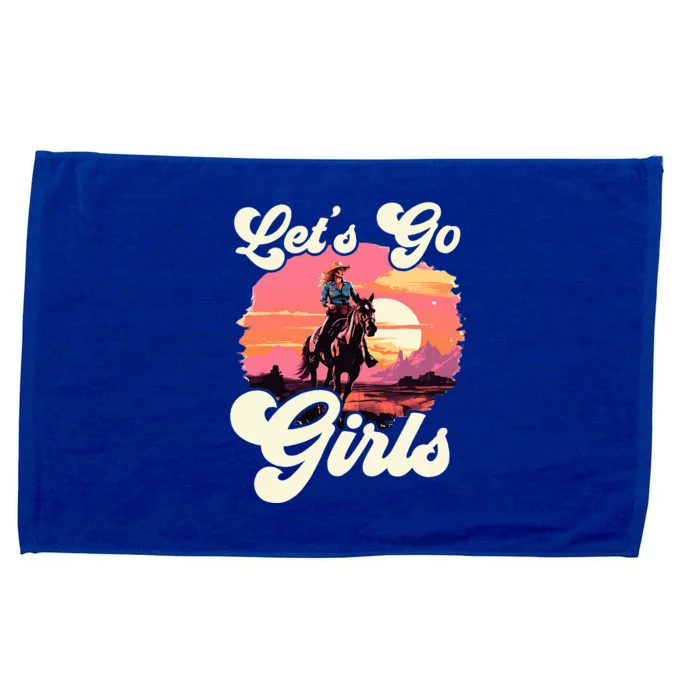 Rodeo Western Country Cowgirl Hat LetS Go Girl Microfiber Hand Towel