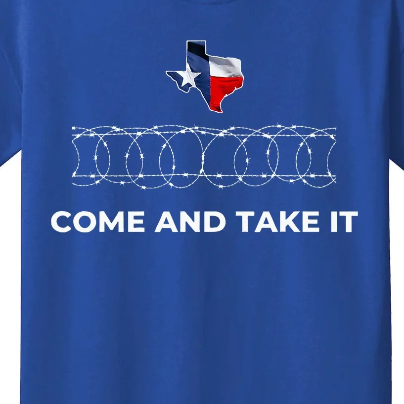 Razor Wire Come And Take It Supreme Court Texas Border 2024 Kids T-Shirt