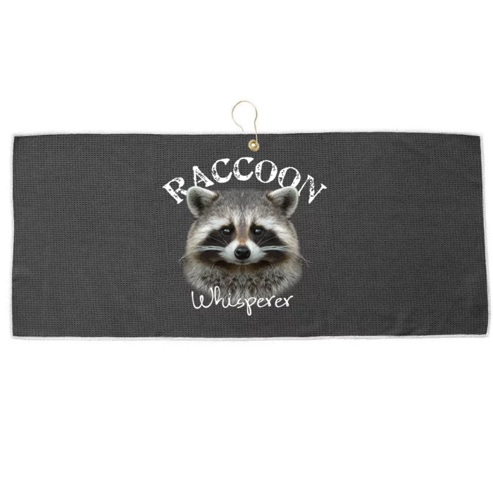 Raccoon Whisperer Cute Raccoon Large Microfiber Waffle Golf Towel