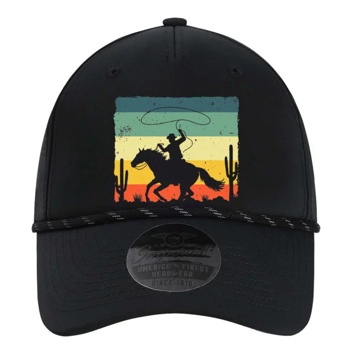 Retro Western Cowboy Design For Men Horse Rider Cowboy Performance The Dyno Cap