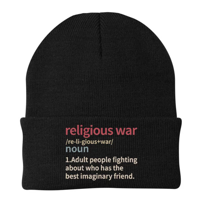 Religious War Definition Anti Religious Activist Knit Cap Winter Beanie