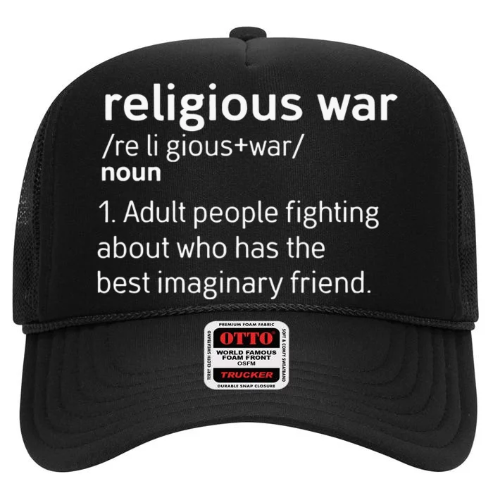 Religious War Definition High Crown Mesh Trucker Hat