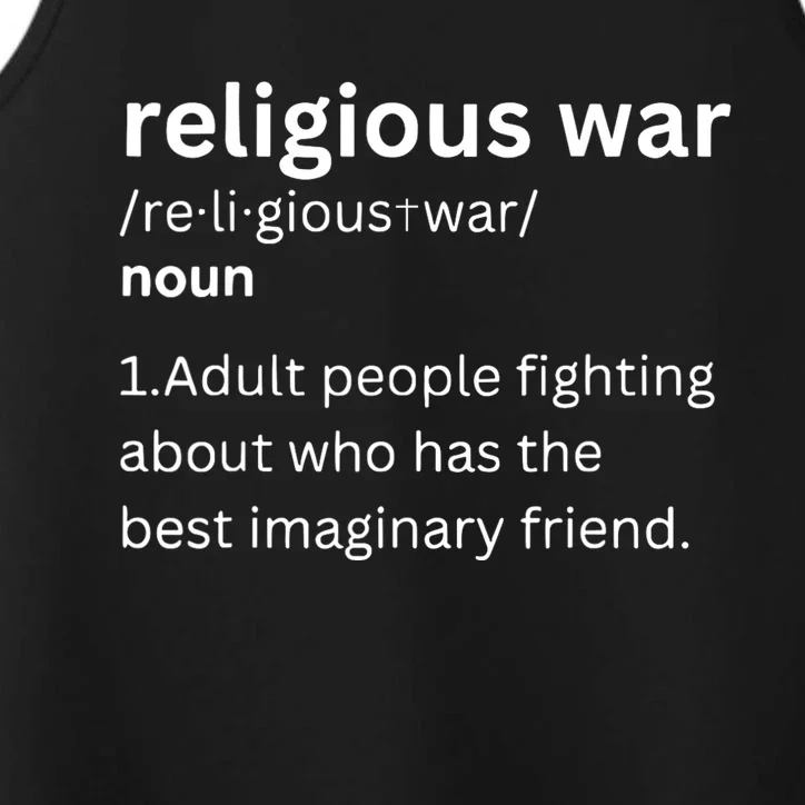 Religious War Definition Aldult People Fighting Funny Jesus Performance Tank