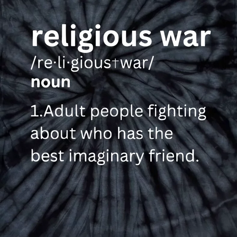 Religious War Definition Aldult People Fighting Funny Jesus Tie-Dye T-Shirt