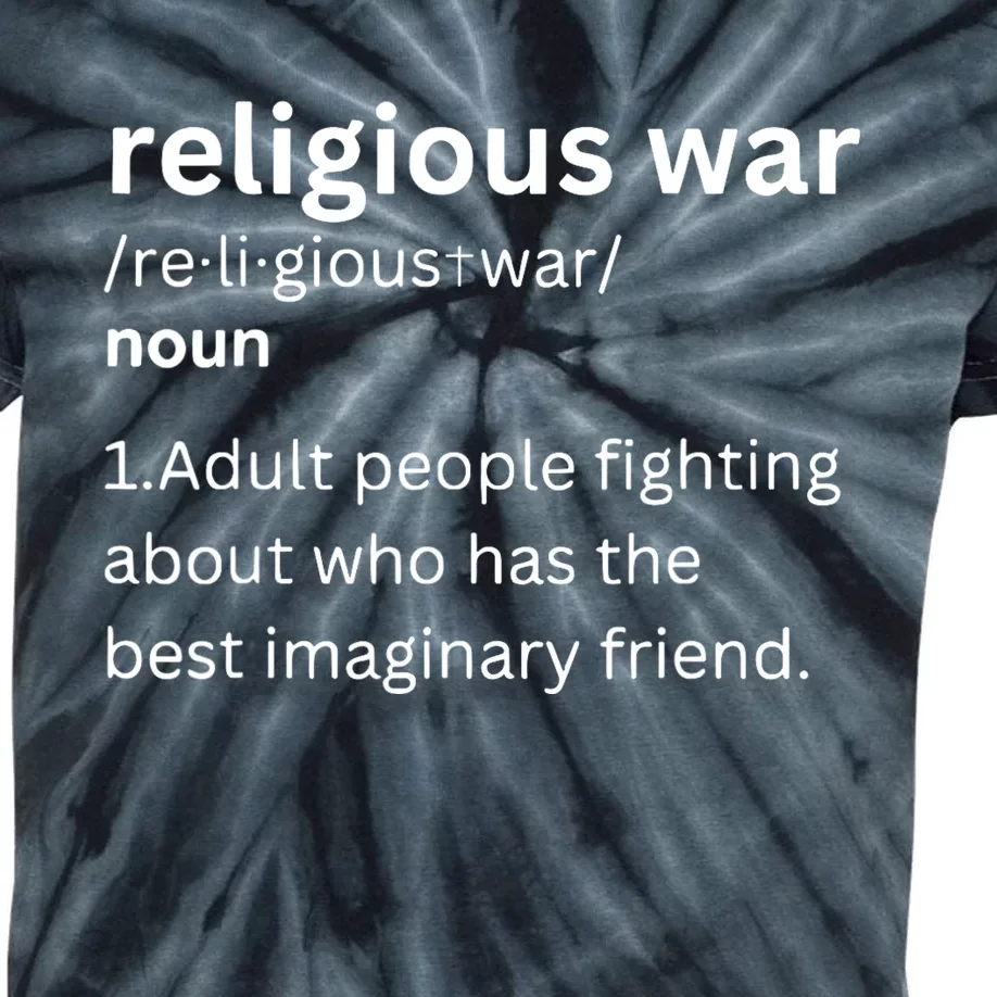 Religious War Definition Aldult People Fighting Funny Jesus Kids Tie-Dye T-Shirt