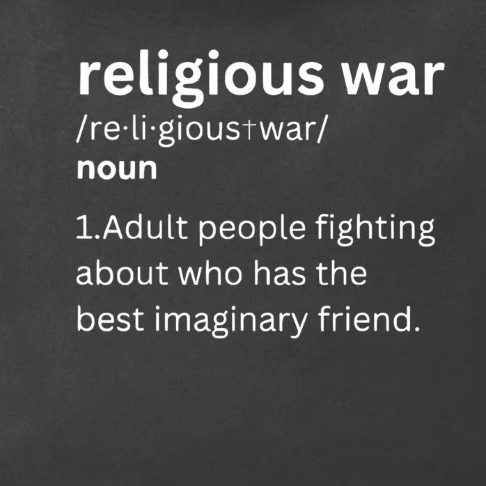 Religious War Definition Aldult People Fighting Funny Jesus Zip Tote Bag