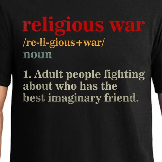 Religious War Definition Antireligious Activist Pajama Set