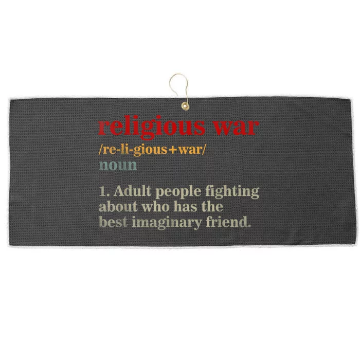 Religious War Definition Antireligious Activist Large Microfiber Waffle Golf Towel