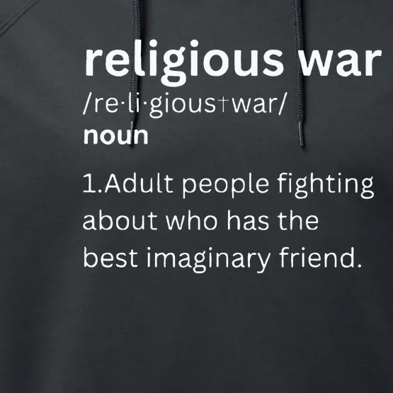 Religious War Definition Aldult People Fighting Funny Jesus Performance Fleece Hoodie