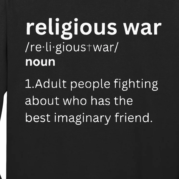 Religious War Definition Aldult People Fighting Funny Jesus Long Sleeve Shirt