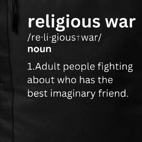 Religious War Definition Aldult People Fighting Funny Jesus Daily Commute Backpack