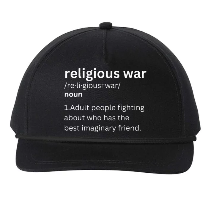 Religious War Definition Aldult People Fighting Funny Jesus Snapback Five-Panel Rope Hat