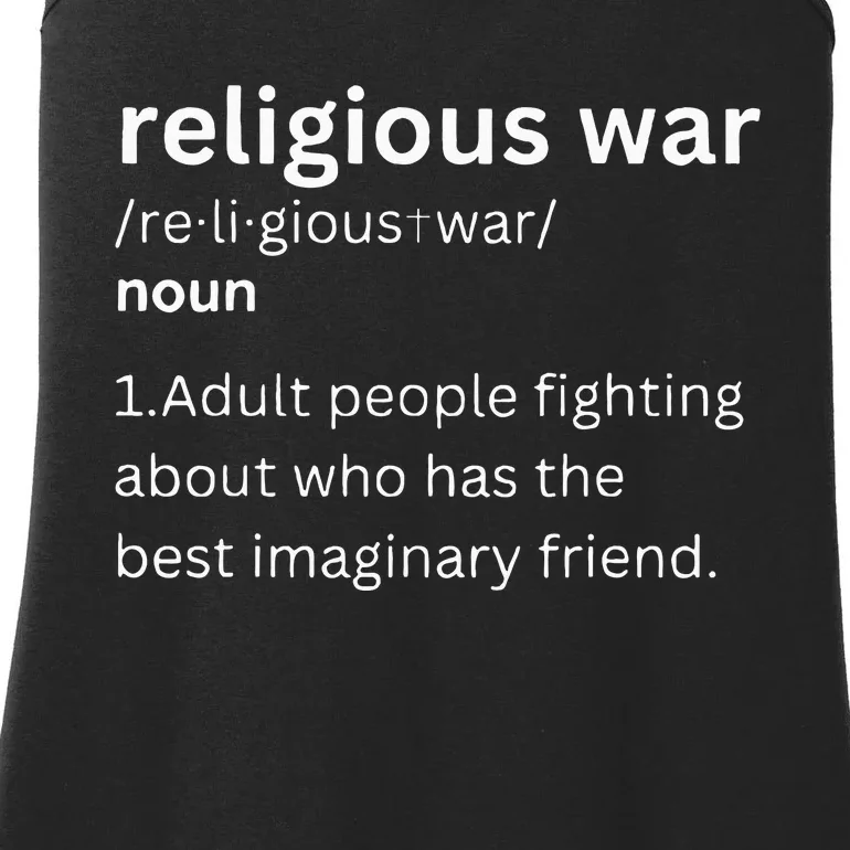 Religious War Definition Aldult People Fighting Funny Jesus Ladies Essential Tank