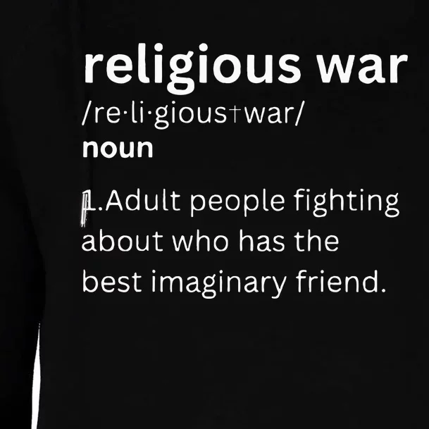 Religious War Definition Aldult People Fighting Funny Jesus Womens Funnel Neck Pullover Hood