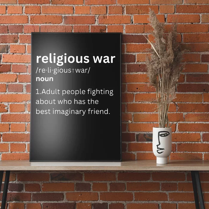 Religious War Definition Aldult People Fighting Funny Jesus Poster