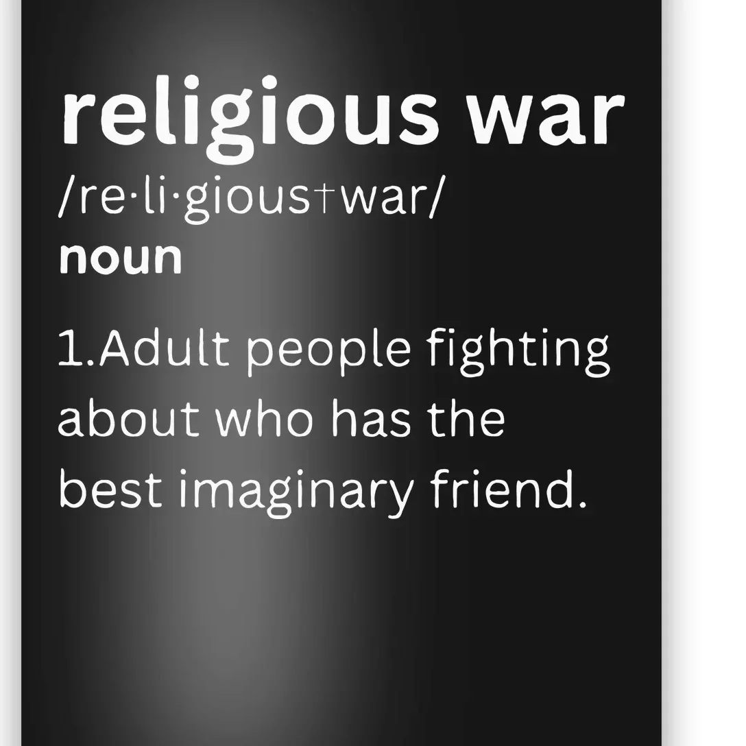 Religious War Definition Aldult People Fighting Funny Jesus Poster