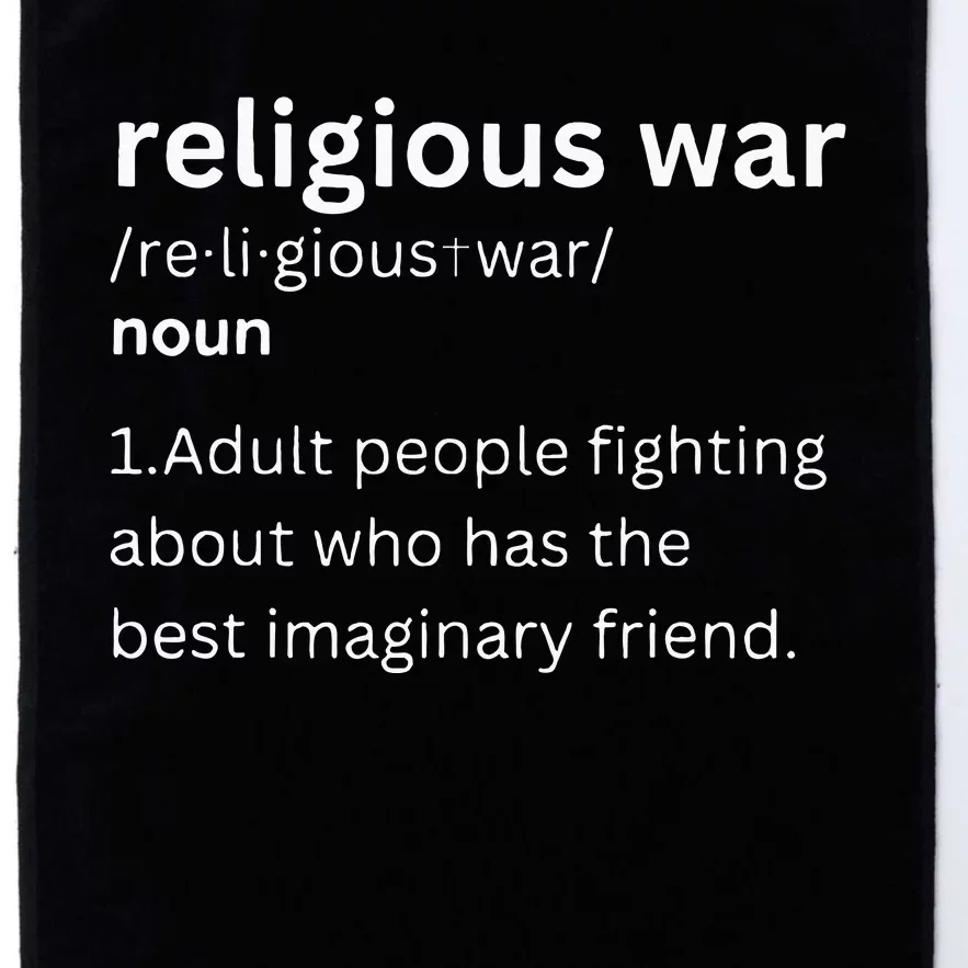 Religious War Definition Aldult People Fighting Funny Jesus Platinum Collection Golf Towel