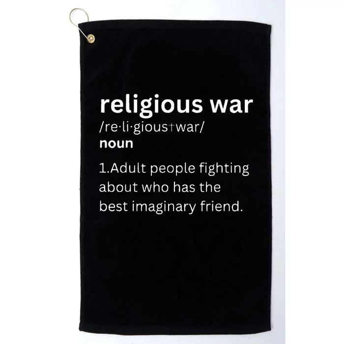 Religious War Definition Aldult People Fighting Funny Jesus Platinum Collection Golf Towel