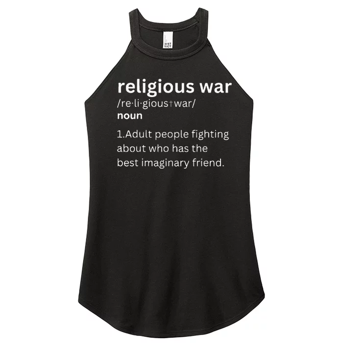 Religious War Definition Aldult People Fighting Funny Jesus Women’s Perfect Tri Rocker Tank