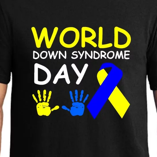 Ribbon World Down Syndrome Day Gifts Pajama Set