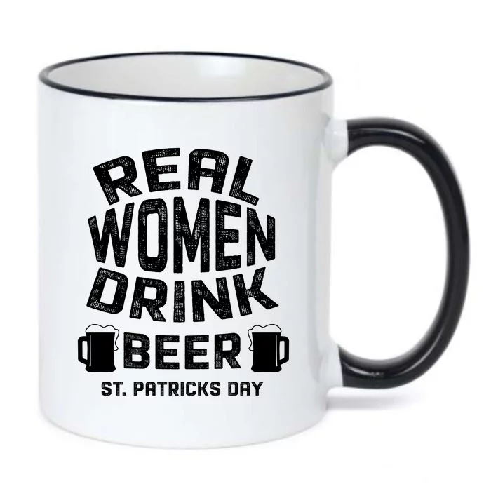 Real Women Drink Beer St Patricks Day Irish Gift Black Color Changing Mug