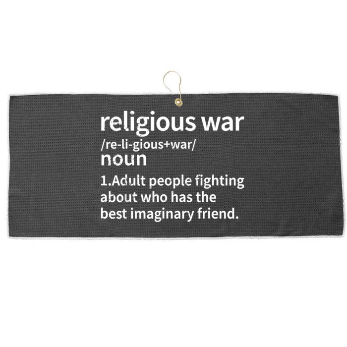 Religious War Definition Antireligious Activist Large Microfiber Waffle Golf Towel