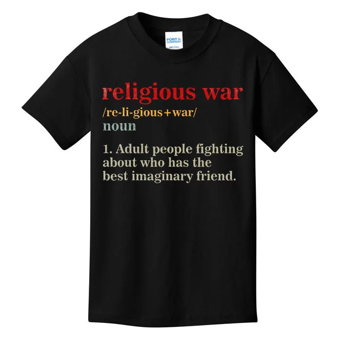 Religious War Definition Antireligious Activist Kids T-Shirt