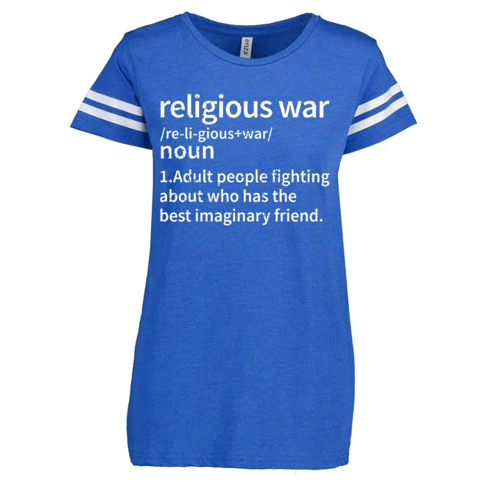 Religious War Definition Anti Religious Activist Enza Ladies Jersey Football T-Shirt