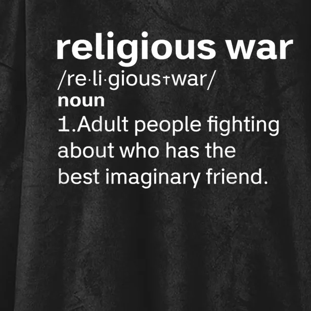 Religious War Definition Aldult People Fighting Funny Jesus Hooded Wearable Blanket