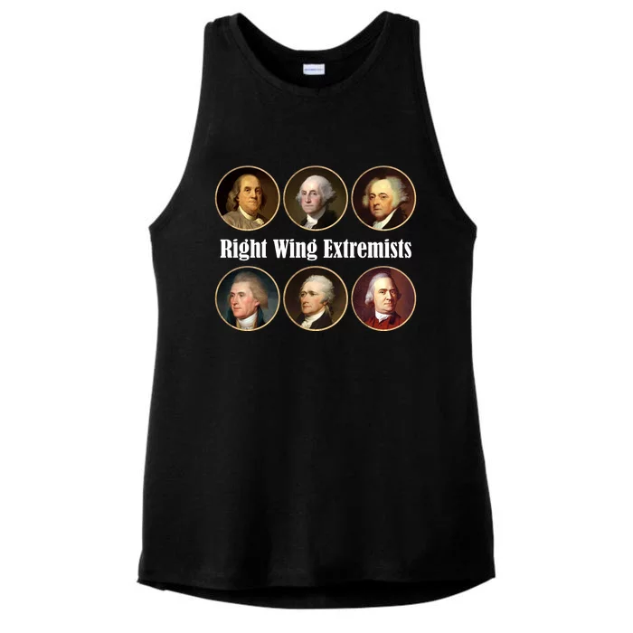 Right Wing Extremists Ladies Tri-Blend Wicking Tank