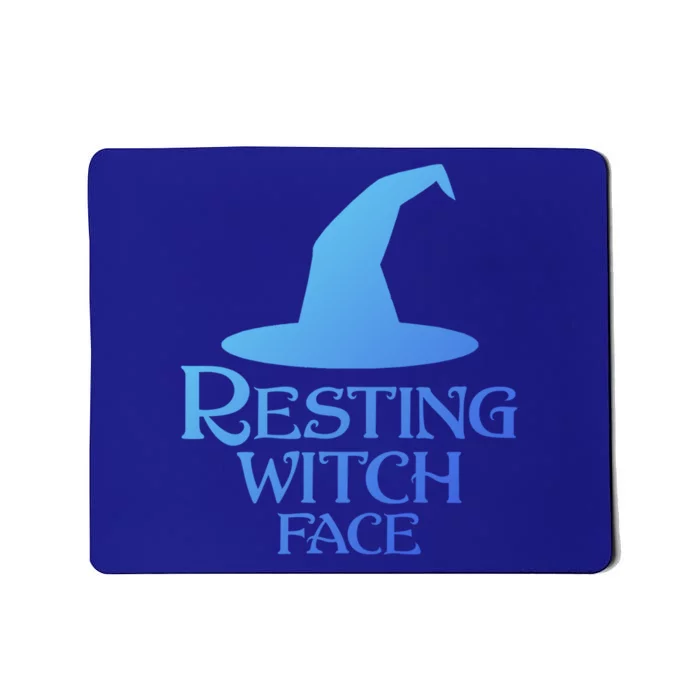 Resting Witch Face Silly Halloween Gift Mousepad