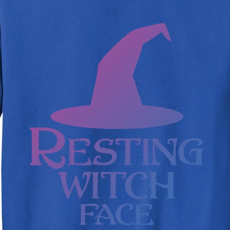 Resting Witch Face Silly Halloween Gift Tall Sweatshirt